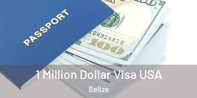  1 Million Dollar Visa USA Belize